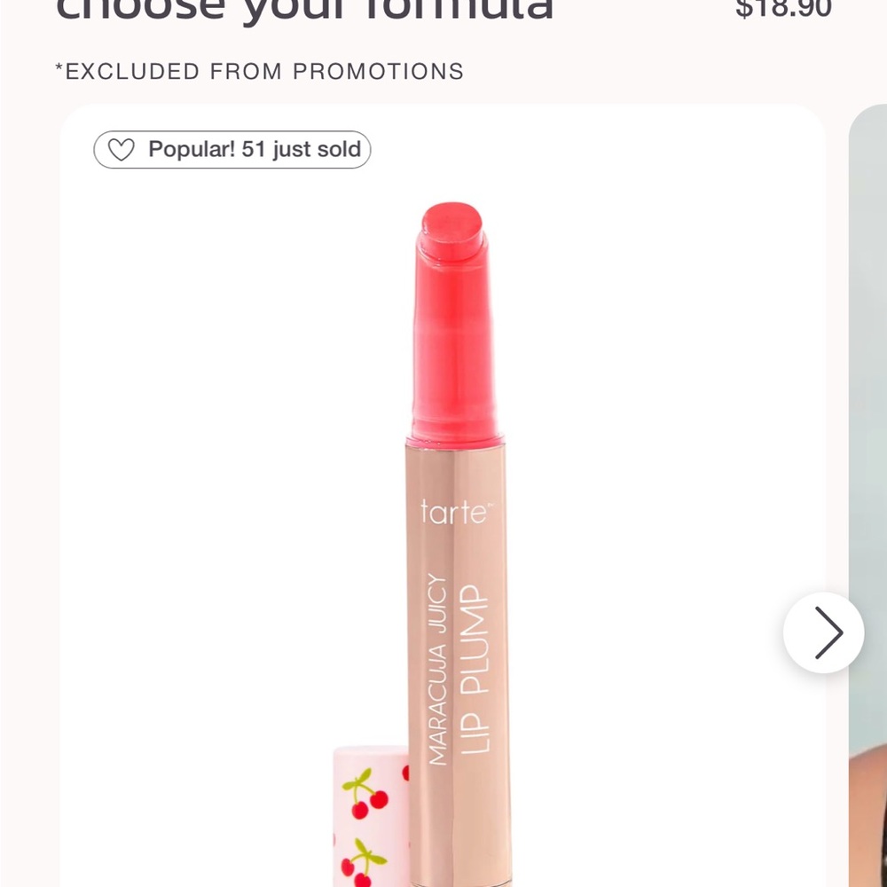 Tarte Maracuja Juicy Lip Plump - cherry crush